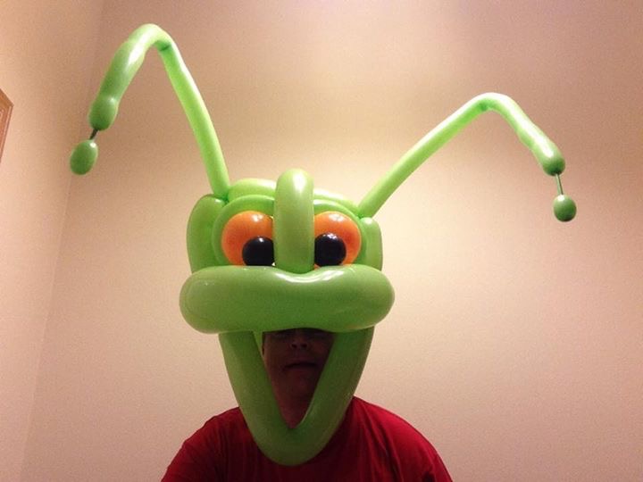 Green balloon creature.