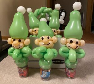 Several balloon elves