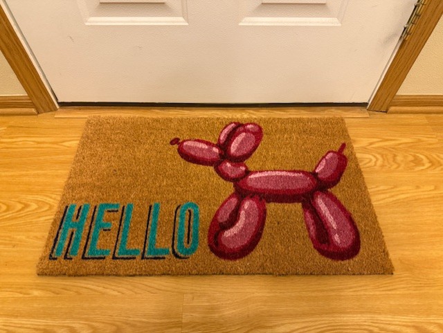 Balloon Dog Door Mat